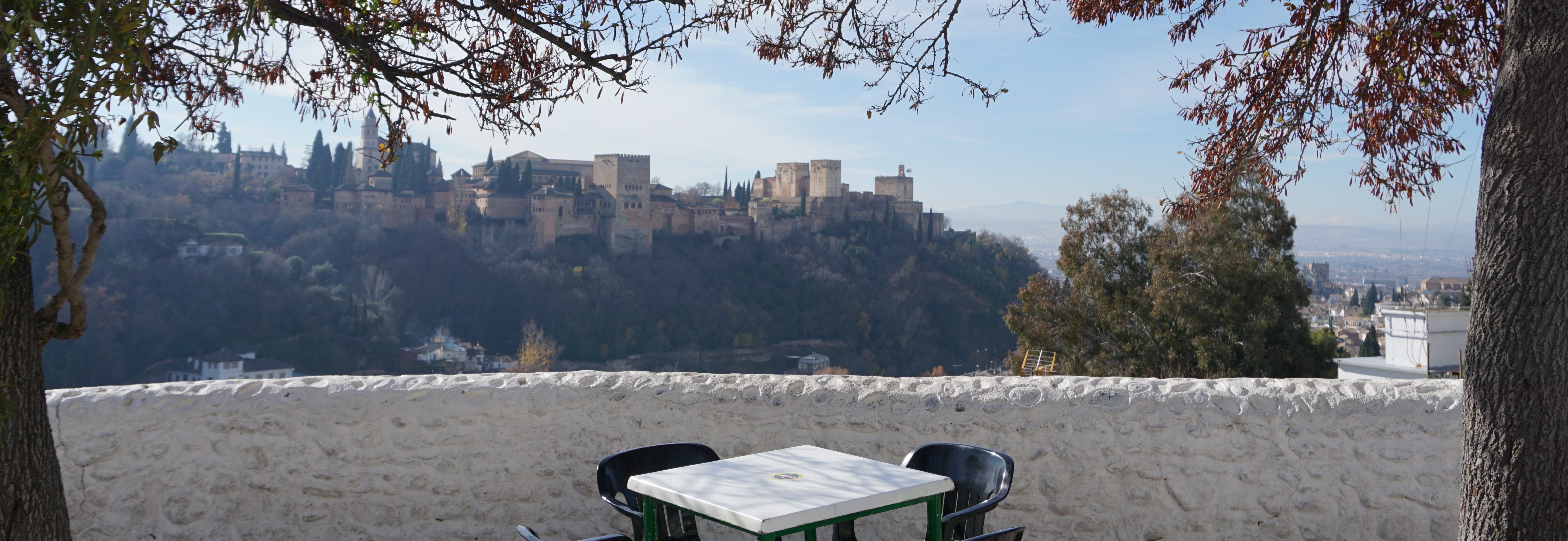 Panorámica de la Alhambra desde el Mirador de Mario Maya